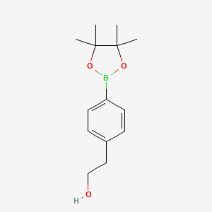 Chemical structure of 4-(4,4,5,5-Tetramethyl-1,3,2-dioxaborolan-2-yl)benzeneethanol