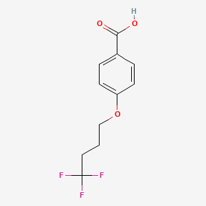 Chemical structure of 4-(4,4,4-Trifluorobutoxy)benzoic acid