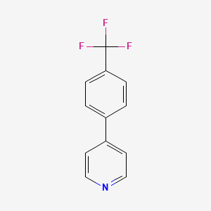Chemical structure of 4-(4-Trifluoromethylphenyl)pyridine