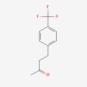 Chemical structure of 4-(4-(Trifluoromethyl)phenyl)butan-2-one