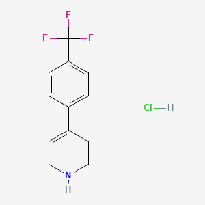 Chemical structure of 4-(4-(TRifluoromethyl)phenyl)-1,2,3,6-tetrahydropyridine hydrochloride