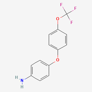 Chemical structure of 4-(4-(Trifluoromethoxy)phenoxy)aniline