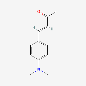 Chemical structure of 4-(4-(Dimethylamino)phenyl)but-3-en-2-one