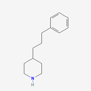 Chemical structure of 4-(3-Phenylpropyl)piperidine