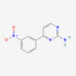 Chemical structure of 4-(3-Nitrophenyl)pyrimidin-2-amine