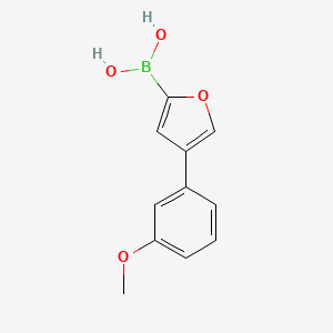 Chemical structure of 4-(3-Methoxyphenyl)furan-2-boronic acid