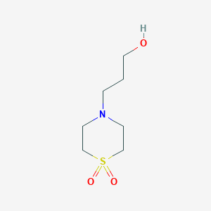 Chemical structure of 4-(3-Hydroxypropyl)thiomorpholine 1,1-Dioxide
