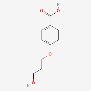 Chemical structure of 4-(3-Hydroxypropoxy)benzoic acid