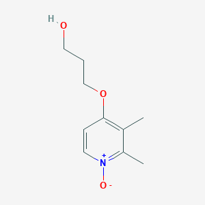 Chemical structure of 4-(3-Hydroxypropoxy)-2,3-dimethylpyridine 1-oxide