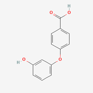 Chemical structure of 4-(3-Hydroxyphenoxy)benzoic Acid