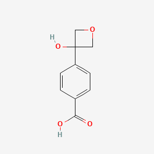 Chemical structure of 4-(3-Hydroxyoxetan-3-yl)benzoic acid