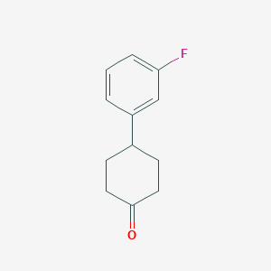 Chemical structure of 4-(3-Fluorophenyl)cyclohexanone