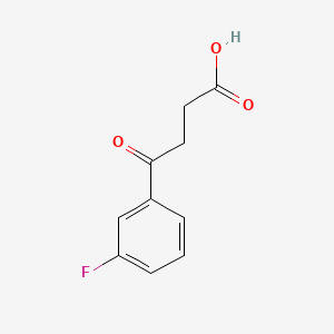 Chemical structure of 4-(3-Fluorophenyl)-4-oxobutyric acid