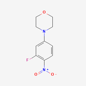 Chemical structure of 4-(3-Fluoro-4-nitrophenyl)morpholine