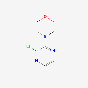 Chemical structure of 4-(3-chloropyrazin-2-yl)morpholine