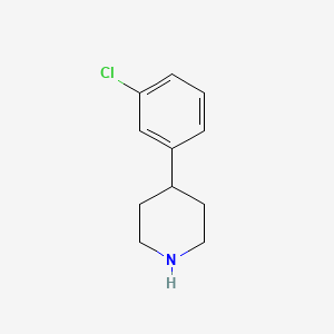Chemical structure of 4-(3-Chlorophenyl)piperidine