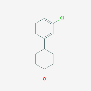 Chemical structure of 4-(3-Chlorophenyl)cyclohexanone