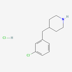Chemical structure of 4-(3-CHLOROBENZYL)PIPERIDINE hydrochloride