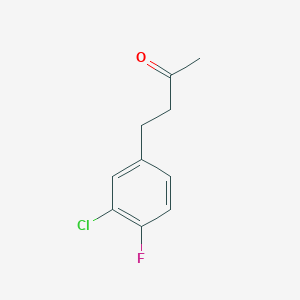 Chemical structure of 4-(3-Chloro-4-fluorophenyl)butan-2-one