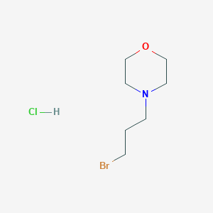 Chemical structure of 4-(3-bromopropyl)morpholine hydrochloride