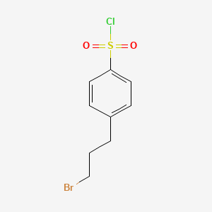 Chemical structure of 4-(3-bromopropyl)benzenesulfonyl chloride