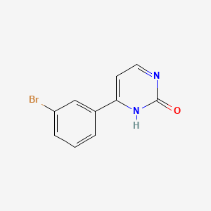 Chemical structure of 4-(3-Bromophenyl)pyrimidin-2-ol