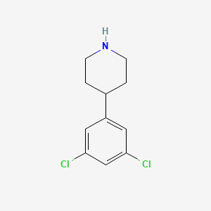 Chemical structure of 4-(3,5-Dichlorophenyl)piperidine