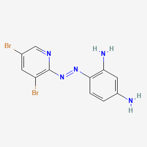 Chemical structure of 4-(3,5-Dibromo-2-pyridylazo)-1,3-phenylenediamine