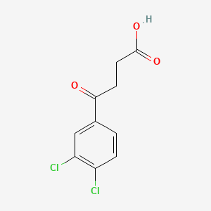Chemical structure of 4-(3,4-Dichlorophenyl)-4-oxobutyric acid