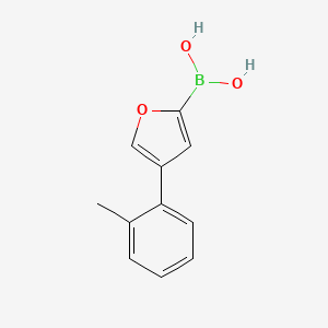 Chemical structure of 4-(2-Tolyl)furan-2-boronic acid