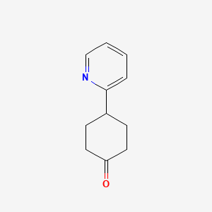 Chemical structure of 4-(2-Pyridinyl)cyclohexanone