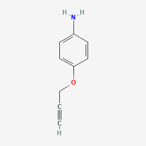 Chemical structure of 4-(2-Propynyloxy)aniline
