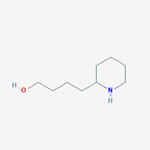 Chemical structure of 4-(2-Piperidyl)-1-butanol