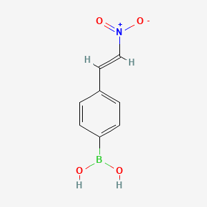 Chemical structure of 4-(2-Nitrovinyl)phenylboronic Acid