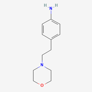 Chemical structure of 4-(2-Morpholinoethyl)aniline