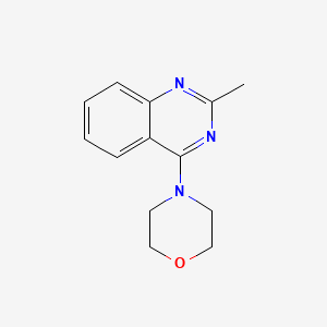 Chemical structure of 4-(2-Methylquinazolin-4-yl)morpholine