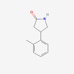 Chemical structure of 4-(2-Methylphenyl)pyrrolidin-2-one