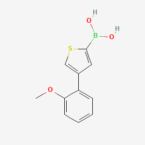 Chemical structure of 4-(2-Methoxyphenyl)thiophene-2-boronic acid