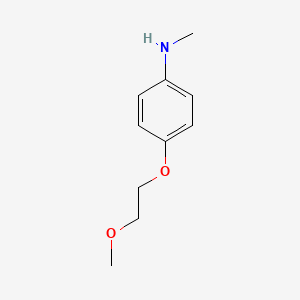Chemical structure of 4-(2-methoxyethoxy)-N-methylaniline