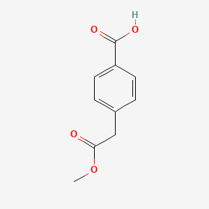 Chemical structure of 4-(2-Methoxy-2-oxoethyl)benzoic acid