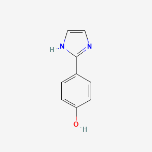 Chemical structure of 4-(2-Imidazolyl)phenol