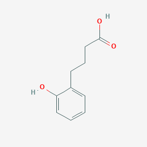 Chemical structure of 4-(2-Hydroxyphenyl)butanoic acid