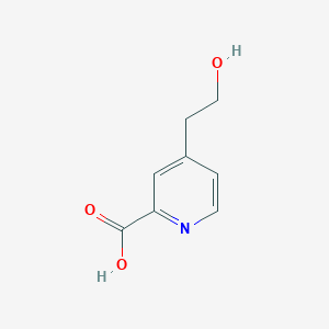 Chemical structure of 4-(2-Hydroxyethyl)picolinic acid