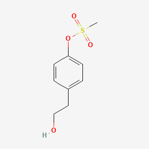 Chemical structure of 4-(2-Hydroxyethyl)phenyl methanesulfonate