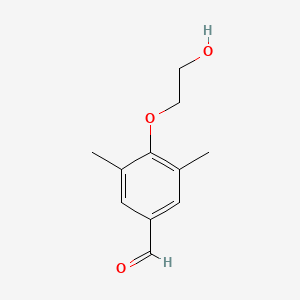 Chemical structure of 4-(2-Hydroxyethoxy)-3,5-dimethylbenzaldehyde