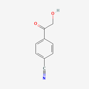 Chemical structure of 4-(2-Hydroxyacetyl)benzonitrile