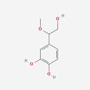 Chemical structure of 4-(2-Hydroxy-1-methoxyethyl)-1,2-benzenediol