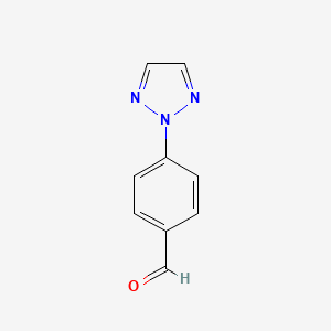 Chemical structure of 4-(2H-1,2,3-Triazol-2-yl)benzaldehyde