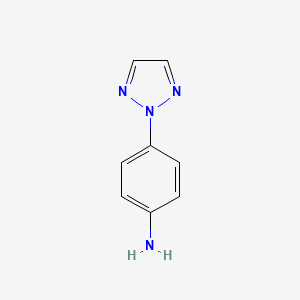 Chemical structure of 4-(2H-1,2,3-Triazol-2-yl)aniline