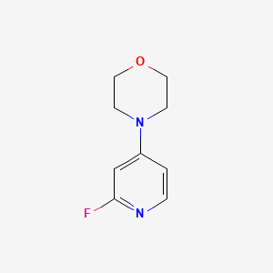 Chemical structure of 4-(2-Fluoropyridin-4-yl)morpholine